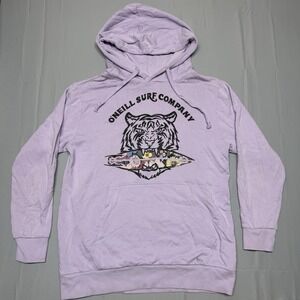 O'Neill Men's Surf Hoodie Tiger Surfboard Graphic Purple Size Small